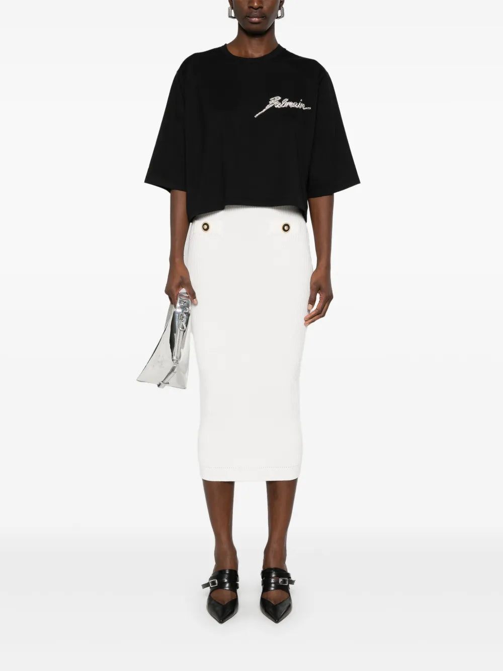 Ribbed Midi Skirt