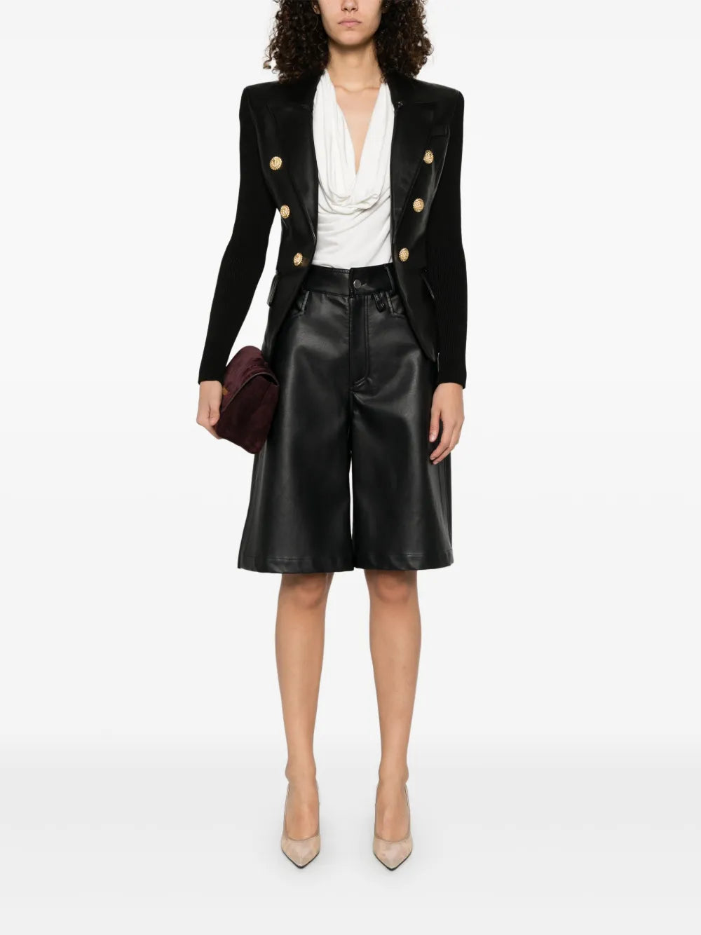 6-Button Leather Jacket