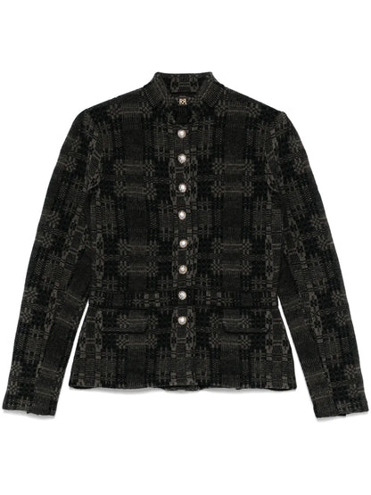 Jacquard-Pattern Cardigan