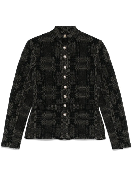 Jacquard-Pattern Cardigan