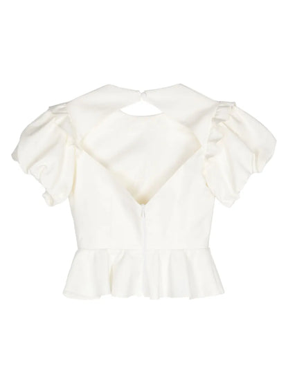 Ruffle-Detailing Blouse