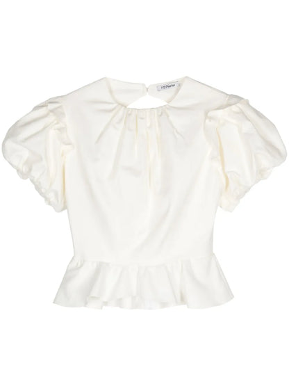 Ruffle-Detailing Blouse