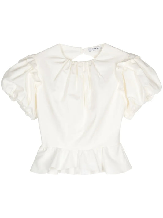 Ruffle-Detailing Blouse