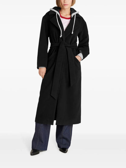 Hooded Belted Coat