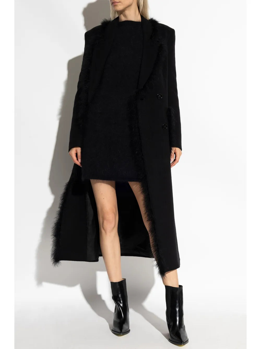 Faux-Fur Trim Coat
