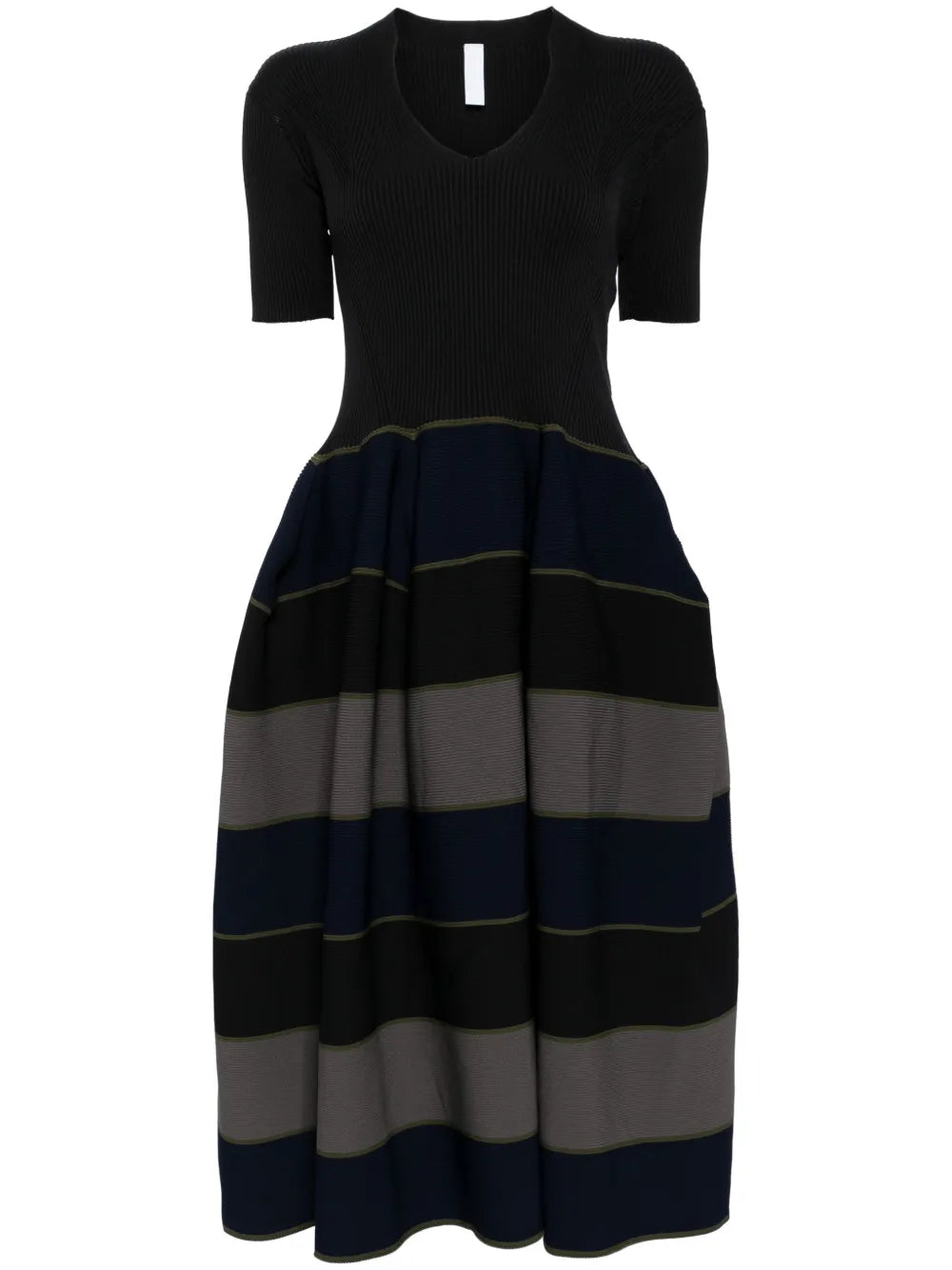 Pottery Stand-Up Collar Dress