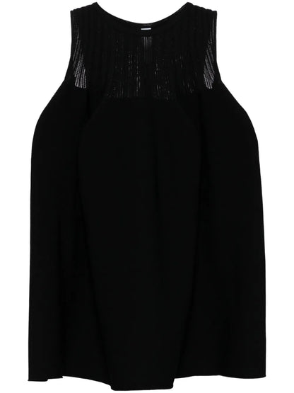 Pottery Sleeveless Bust-Flared Top