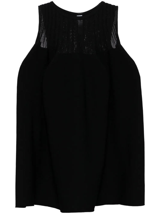 Pottery Sleeveless Bust-Flared Top
