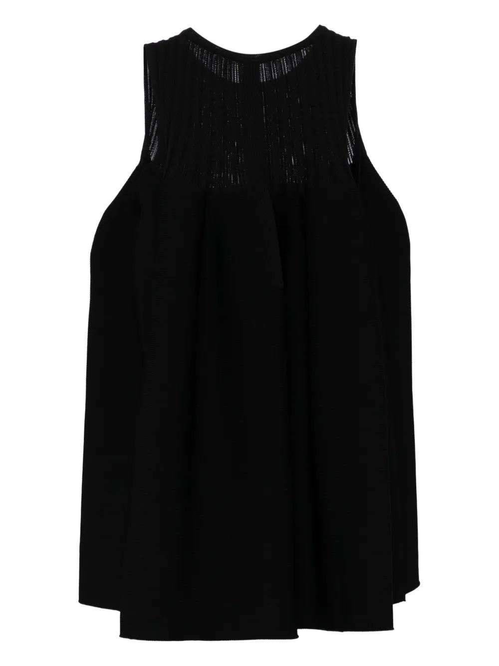 Pottery Sleeveless Bust-Flared Top