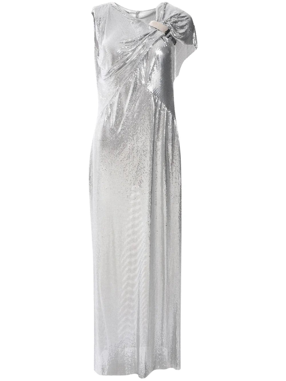 Metallic Mesh Gown