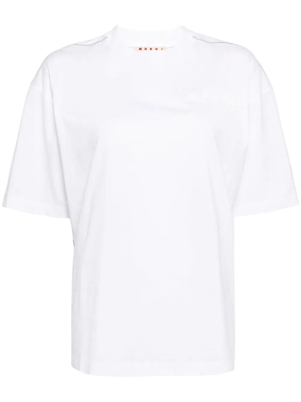 Padded-Logo Organic-Cotton T-Shirt