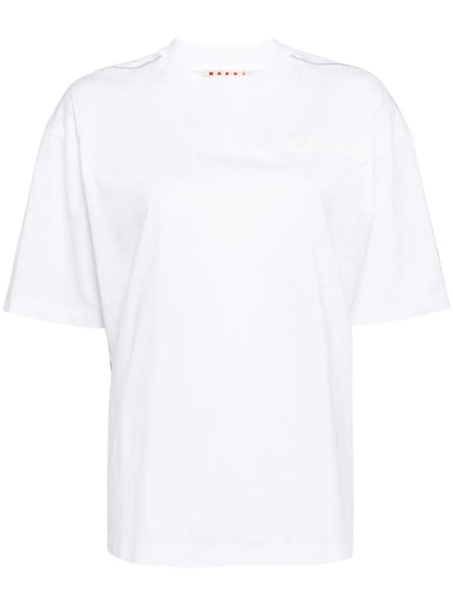 Padded-Logo Organic-Cotton T-Shirt