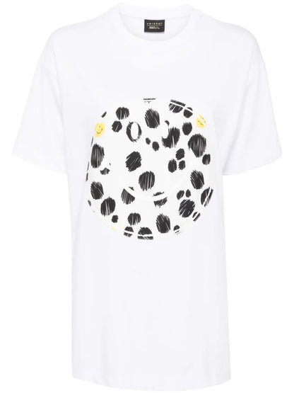 Smiley-Motif Oversized T-Shirt
