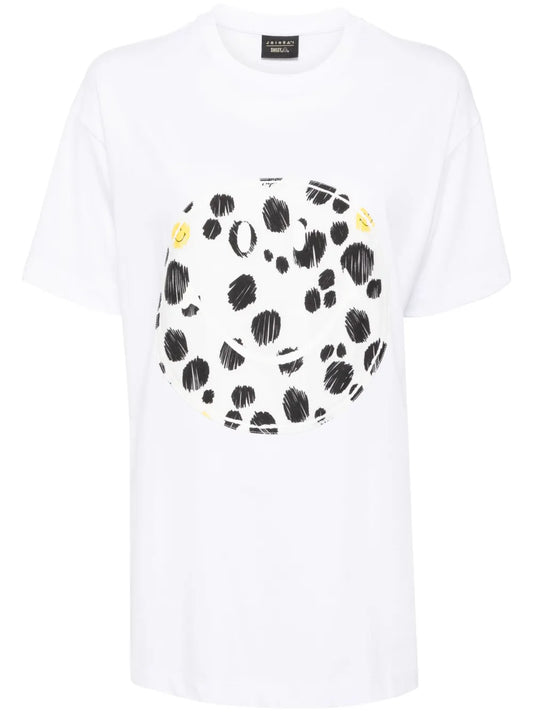 Smiley-Motif Oversized T-Shirt
