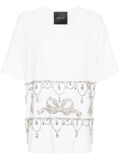 Crystal-Embellished T-Shirt