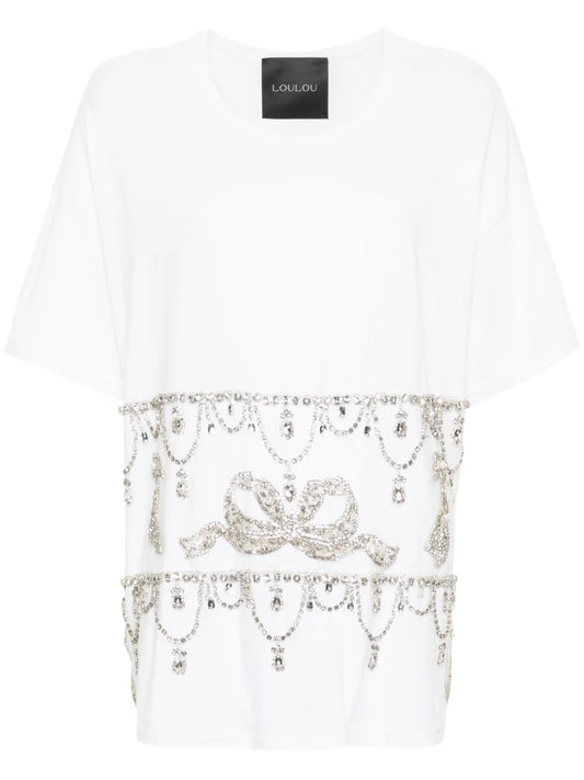 Crystal-Embellished T-Shirt