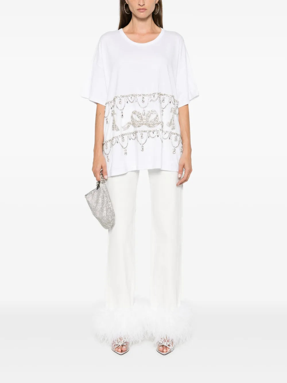 Crystal-Embellished T-Shirt
