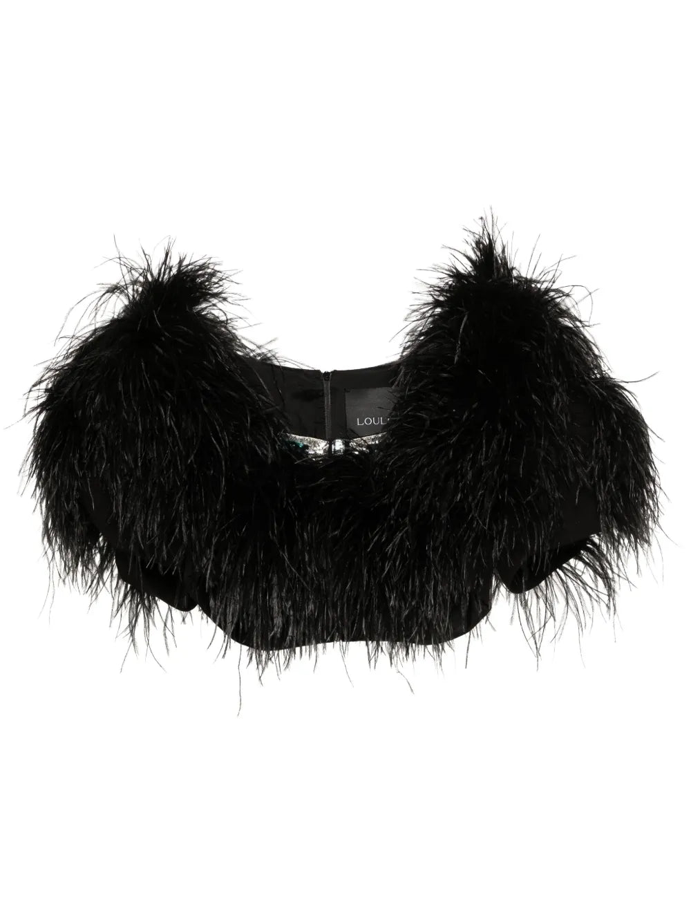 Feather-Detailing Top