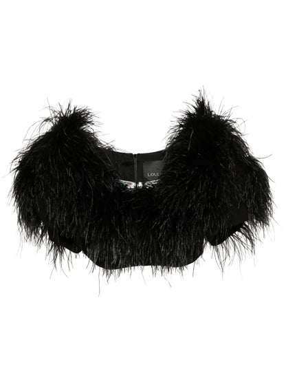 Feather-Detailing Top