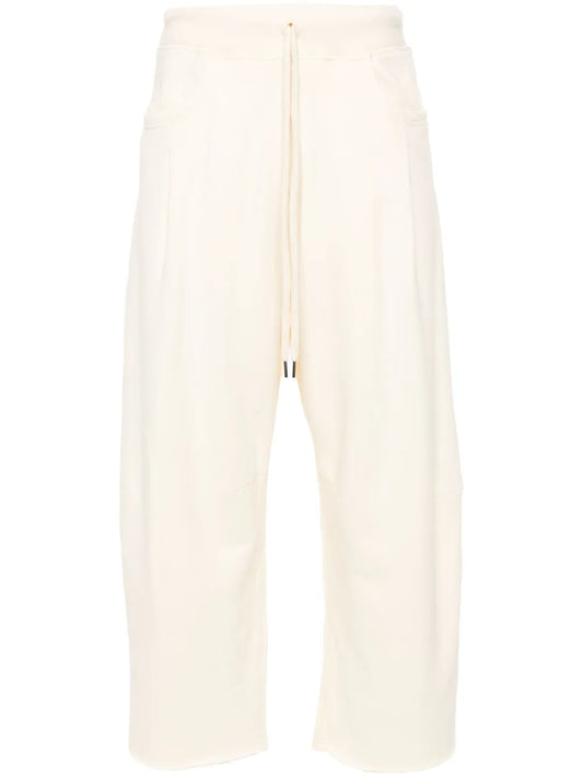 Pleated Cropped Track Pants