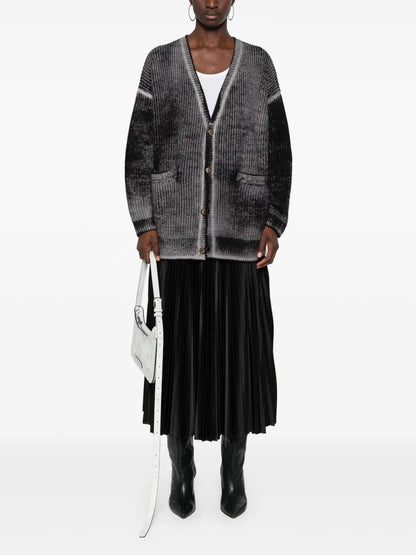 Faded-Effect Cardigan