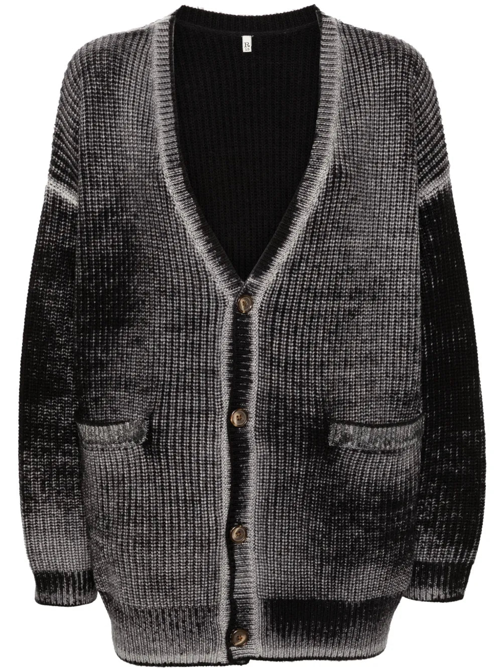Faded-Effect Cardigan