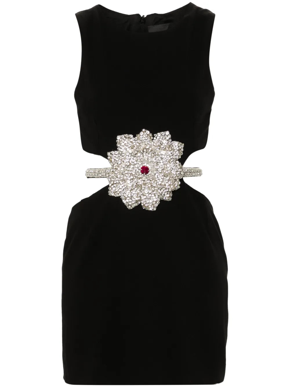 Crystal-Embellished Mini Dress