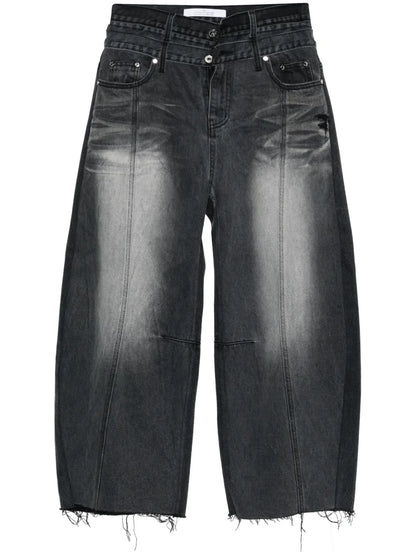 Ballon Shaped Layered Jeans