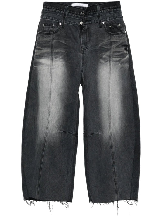 Ballon Shaped Layered Jeans