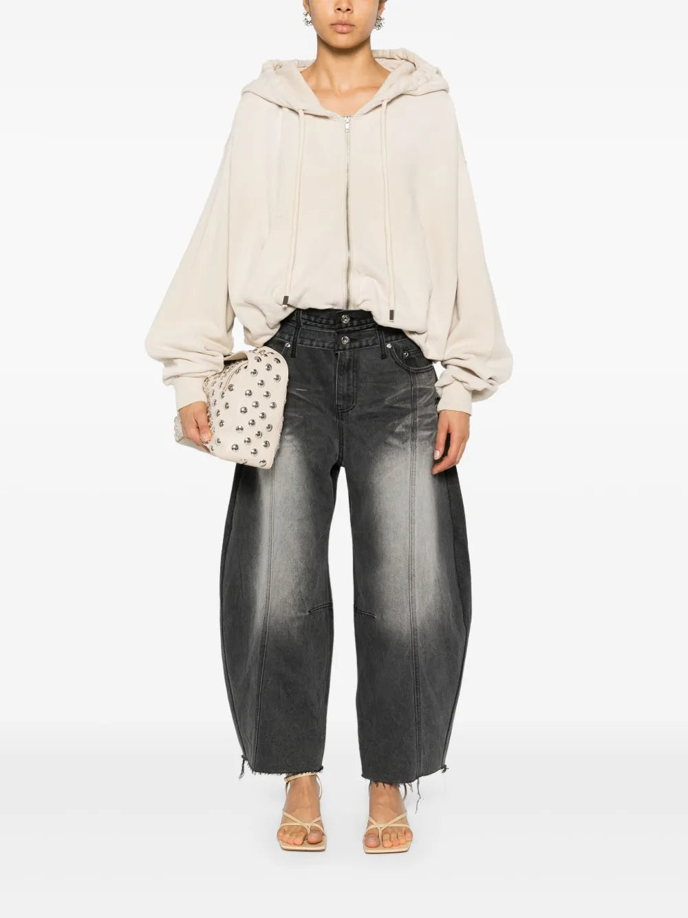 Ballon Shaped Layered Jeans