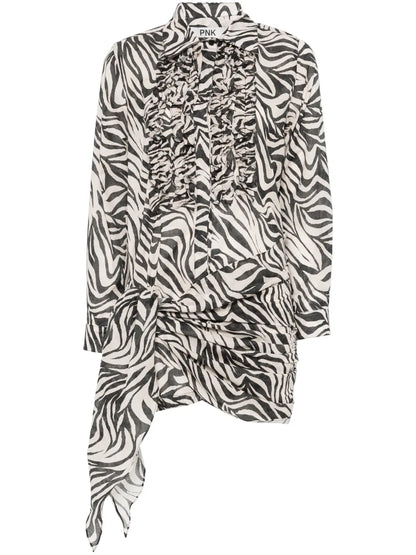 Zebra-Print Dress Set