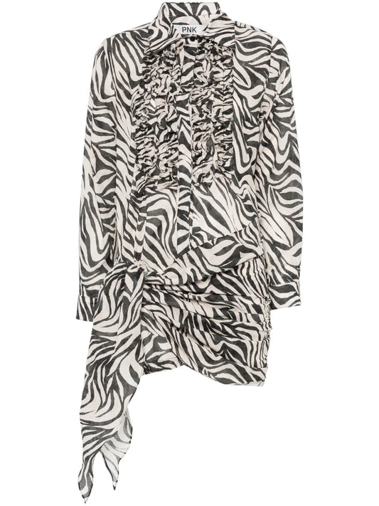 Zebra-Print Dress Set