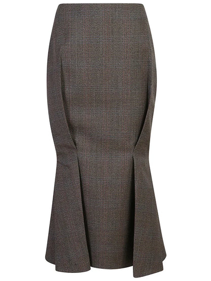 Wool Flared Skirt