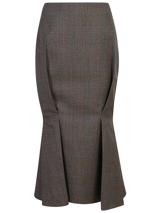 Wool Flared Skirt
