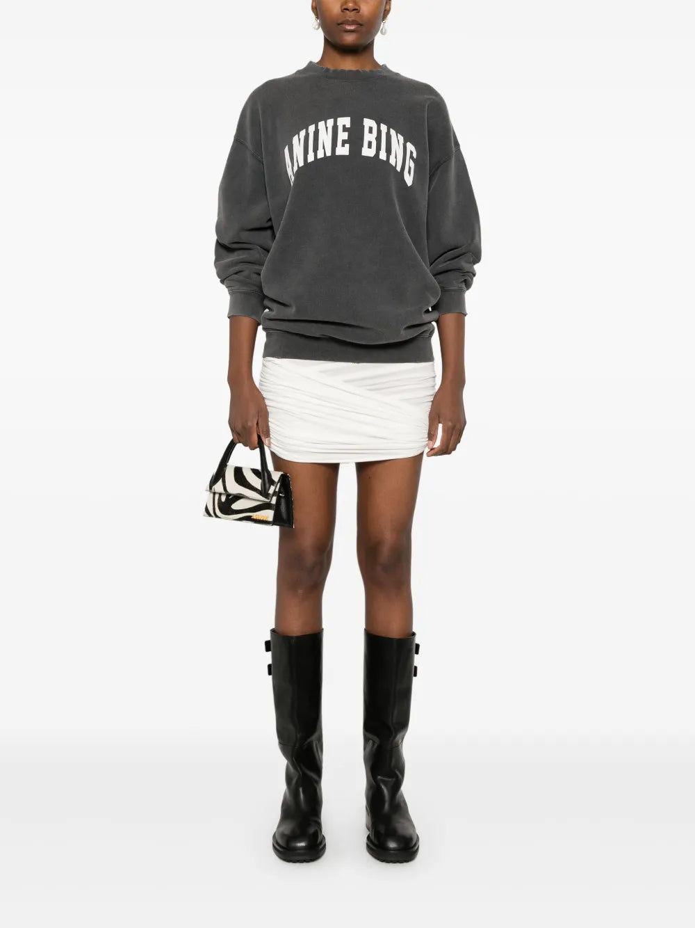 Ruched Mini Skirt