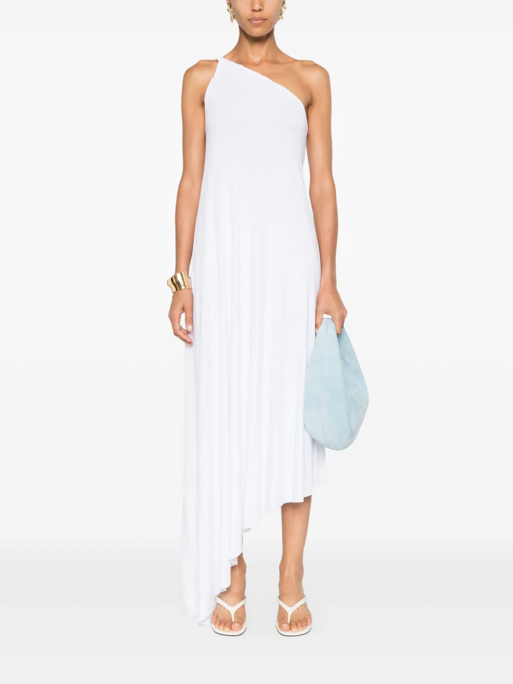 Ribbed One-Shoulder Dress