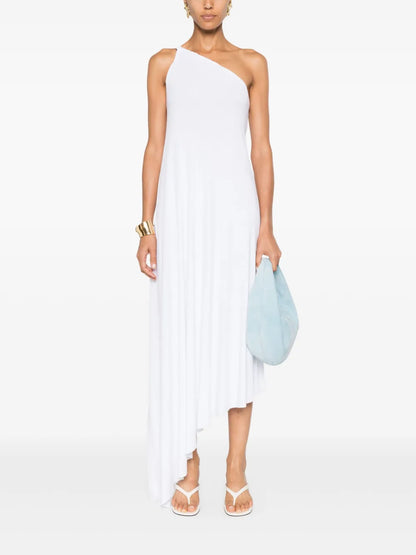 Ribbed One-Shoulder Dress