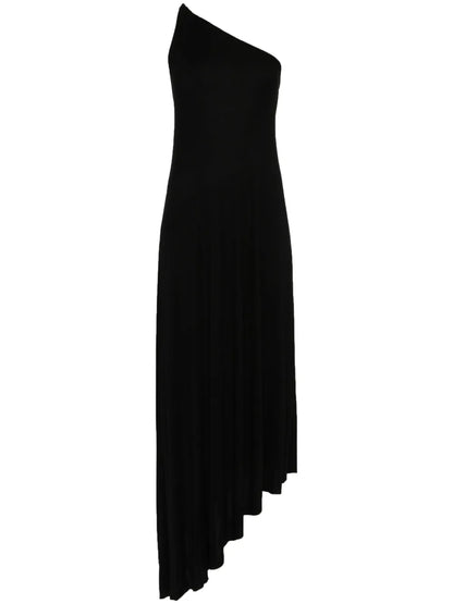 Ribbed One-Shoulder Dress