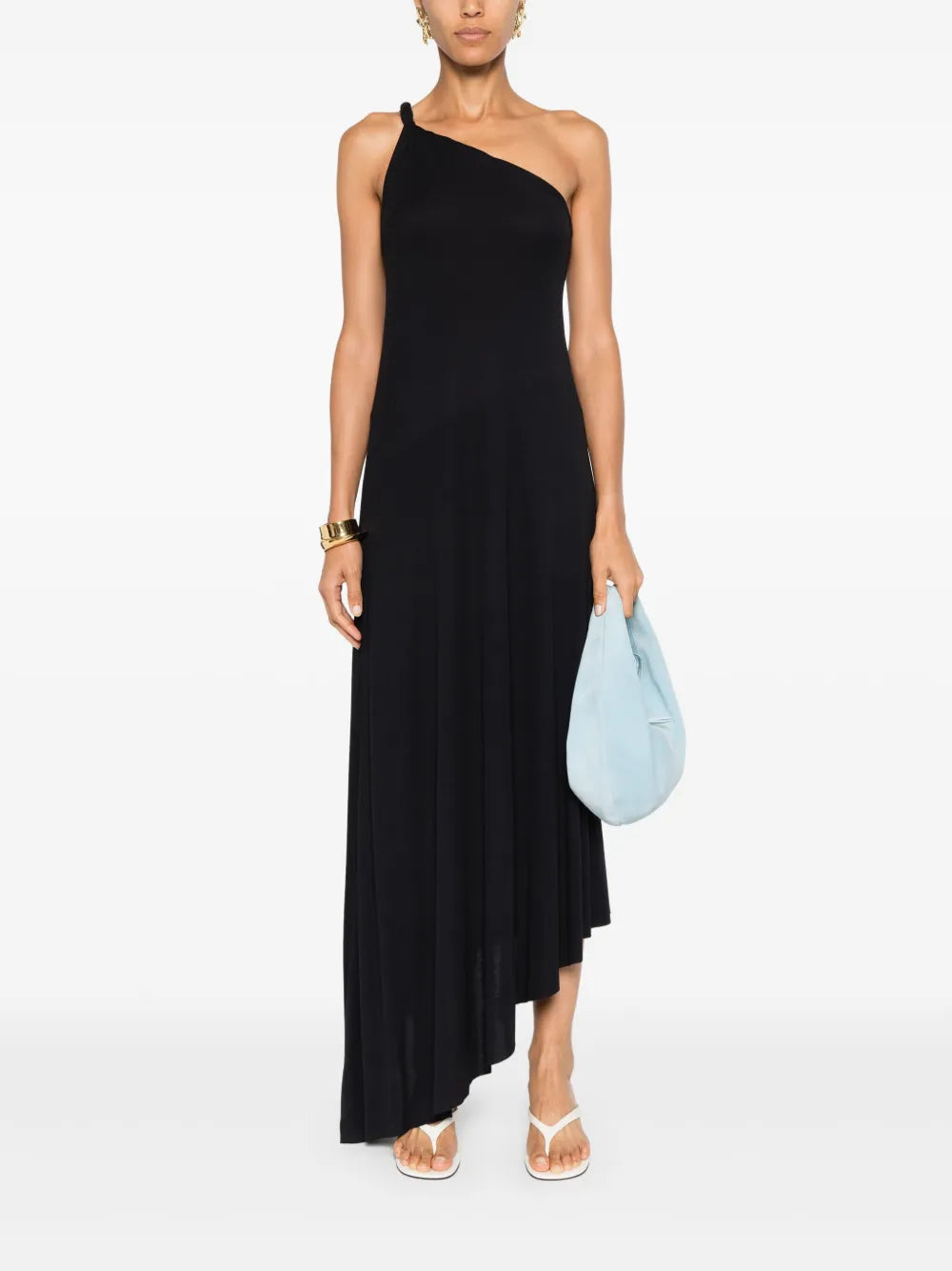 Ribbed One-Shoulder Dress