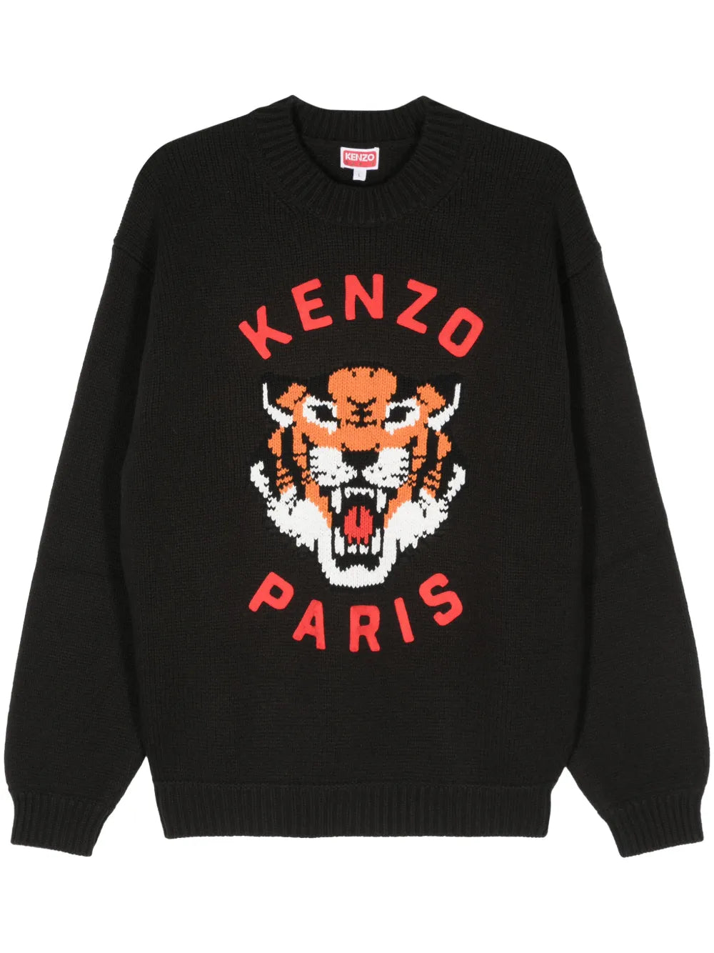 Lucky Tiger-Intarsia Sweater