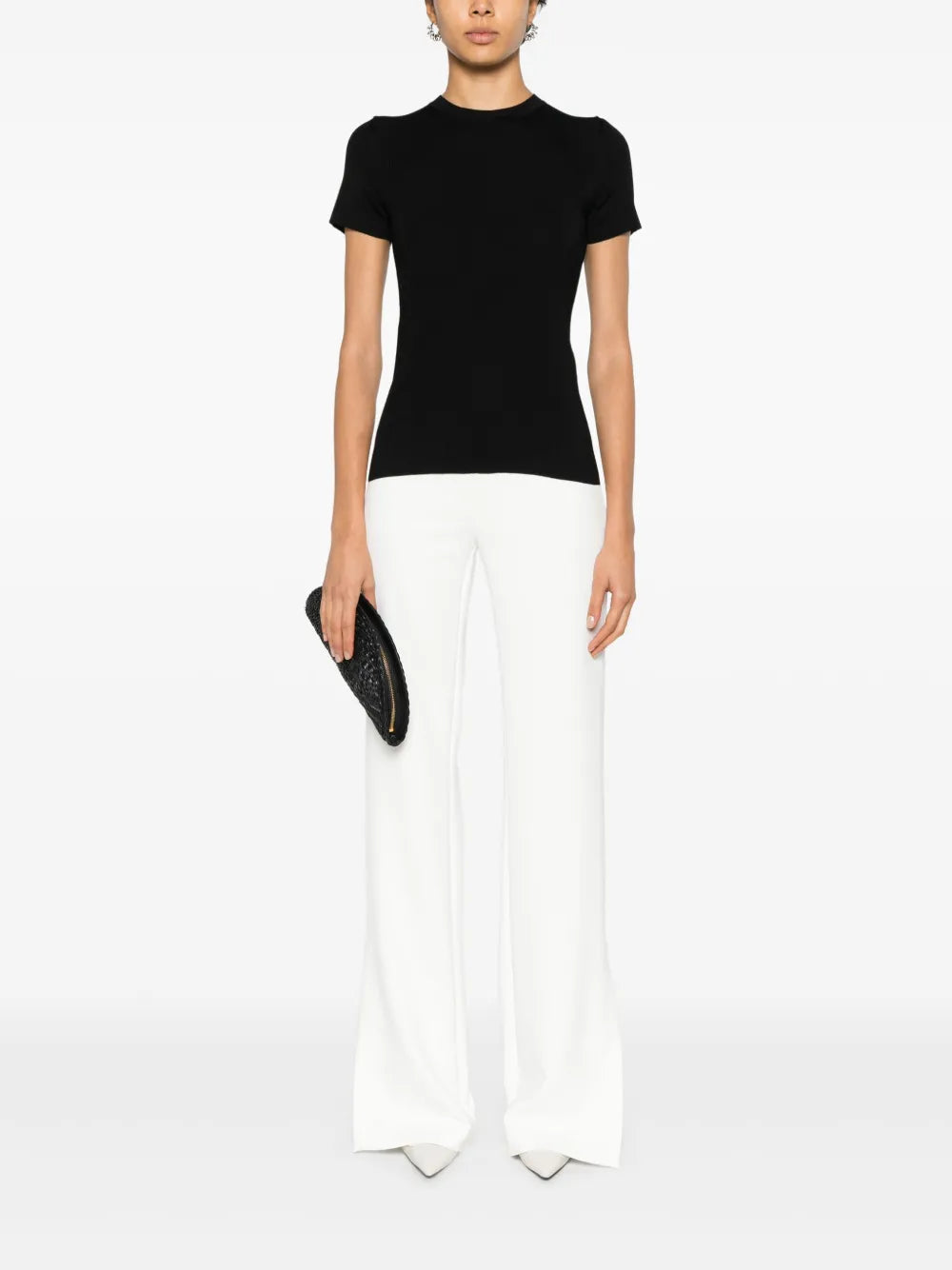 Ribbed-Knit T-Shirt