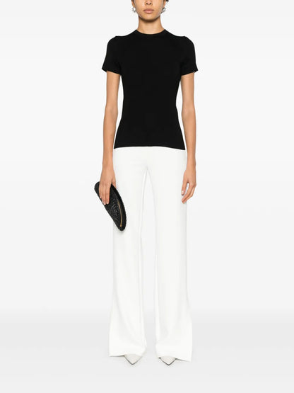 Ribbed-Knit T-Shirt