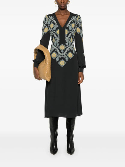 Paisley Midi Dress