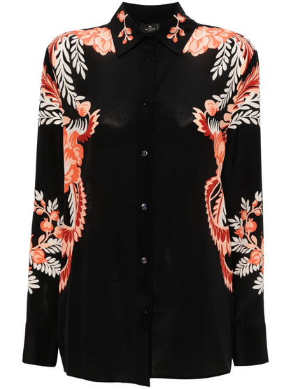 Floral-Print Shirt