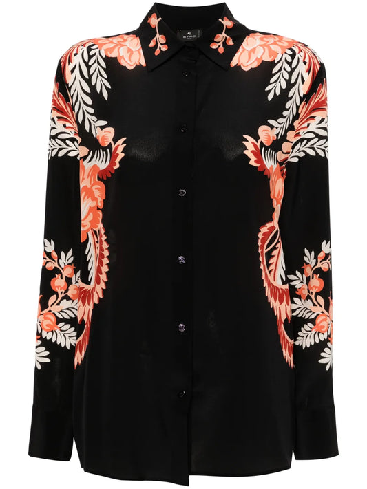Floral-Print Shirt