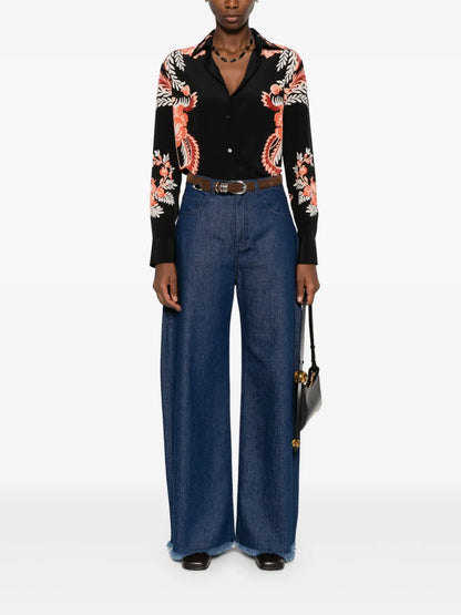 Floral-Print Shirt