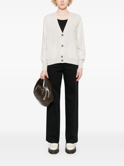V-Neck Buttoned Cardigan