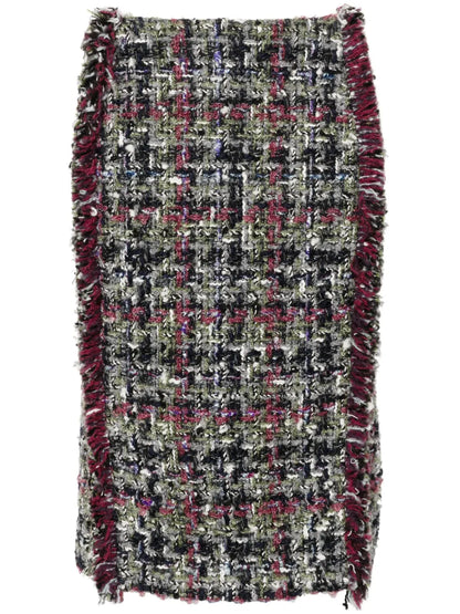 Bouclé Midi Skirt
