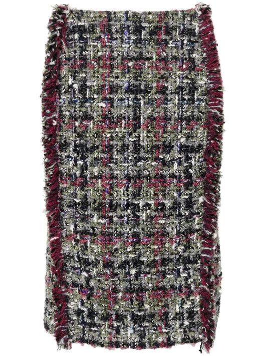 Bouclé Midi Skirt