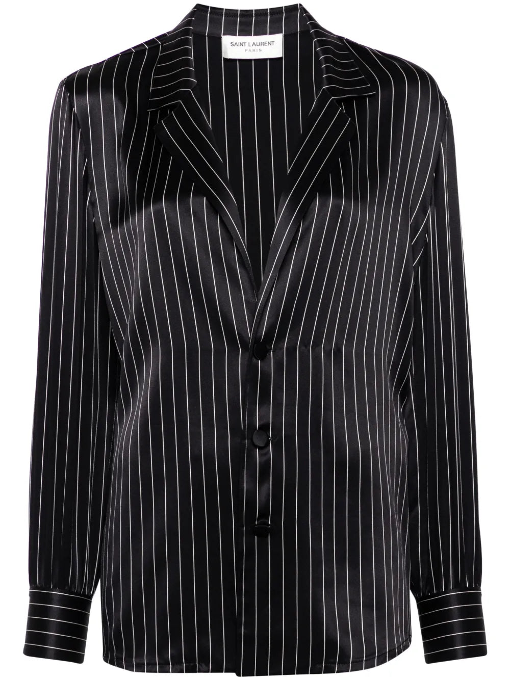 Striped Silk Pajam Shirt